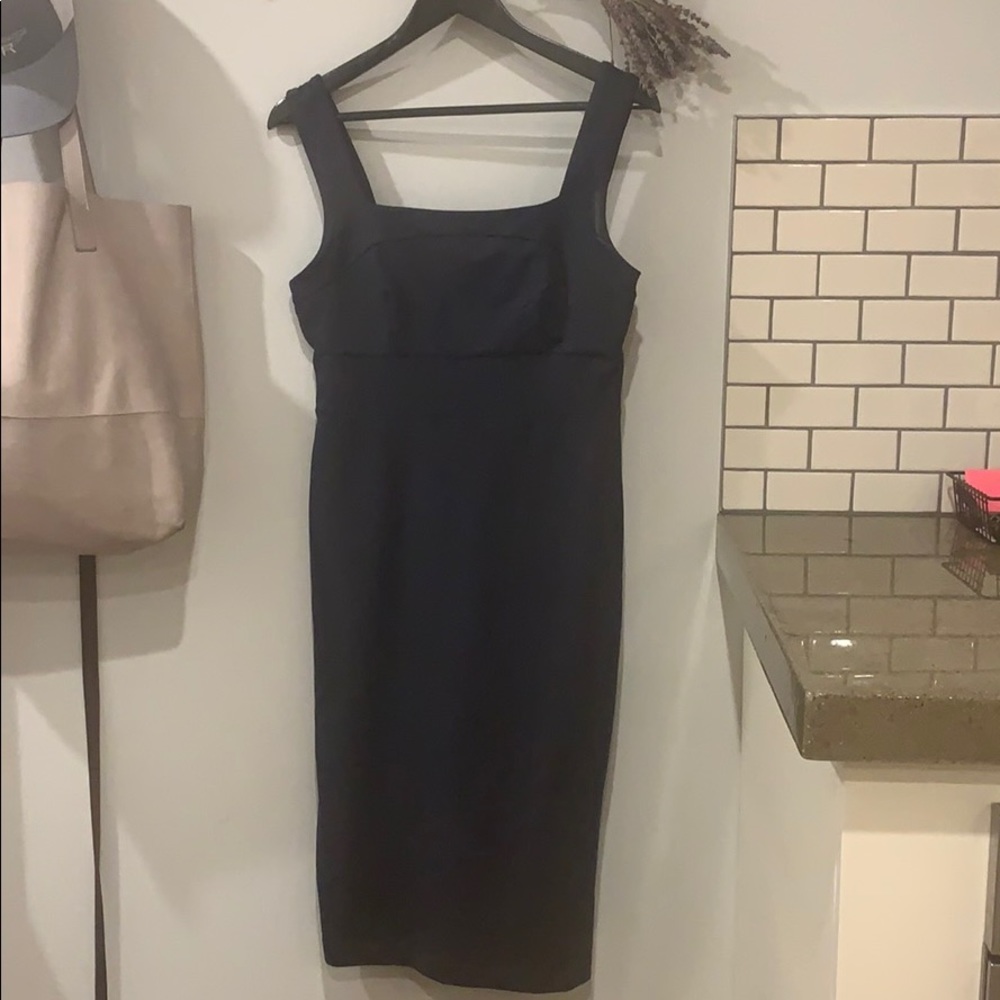 Banana Republic Navy Square neck Sheath Dress